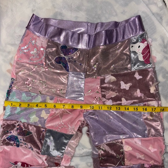 Patchwork Pink Flare Pants Pink Pony Club Festival Chappell Roan Rave - Picture 5 of 5